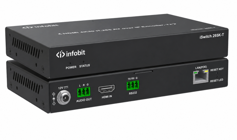 Декодер видеосигнала Infobit iSwitch 265K-R HDMI 4K30 H.265 AV over IP
